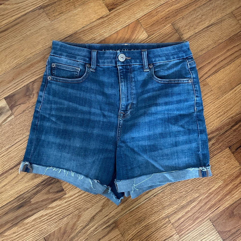 American Eagle high rise denim shorts